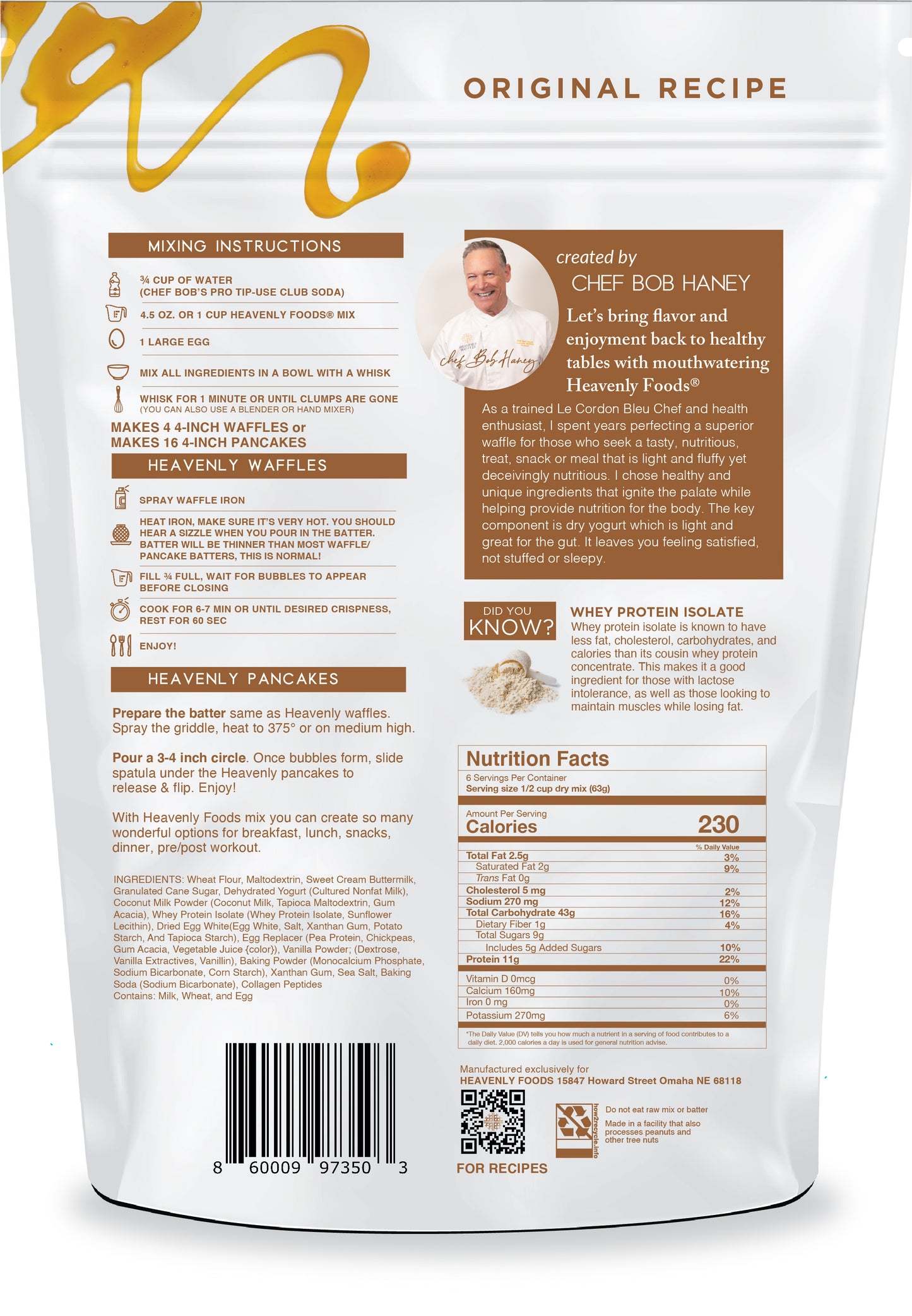 13.5 oz Original Recipe Heavenly Foods® Mix